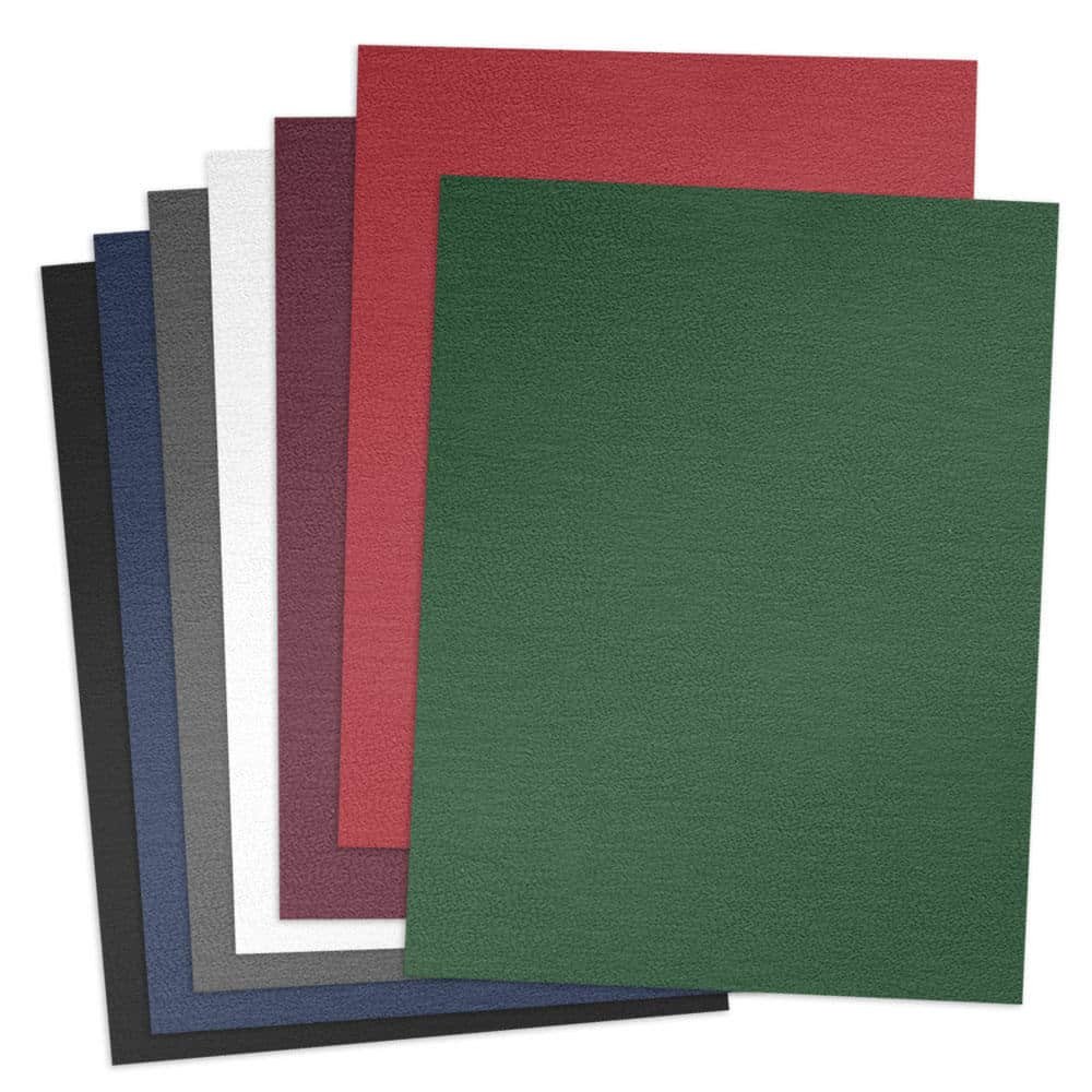 Premium Poly Binding Covers Leather Grain - 11 x 8½ - 16 gage - Ultimate  Strength - Delran Business Products
