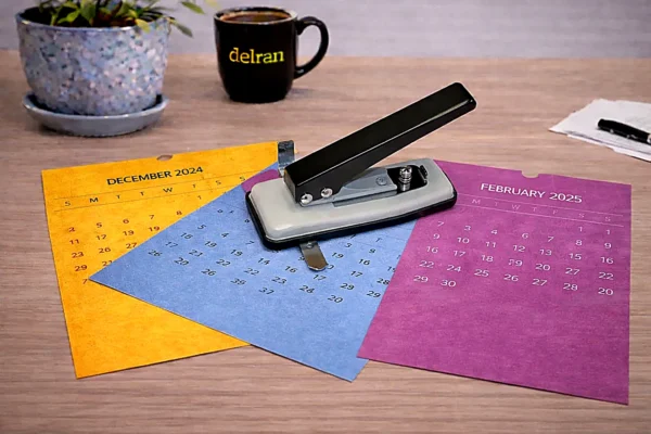 Half Moon Calendar Punch & Thumb Cut for Wire Calendar Hanger – 1/2 Moon