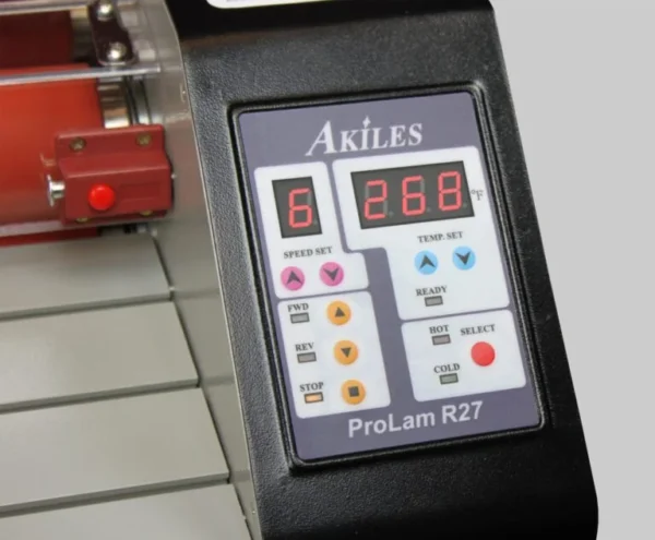 Akiles ProLam R27 Roller Laminator -Control-Panel