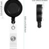 Retractable ID Badge Holder size