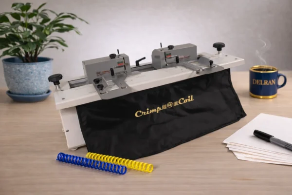 Crimp@Coil Electric Double-Sided Coil Crimper Machine for High-Volume Binding