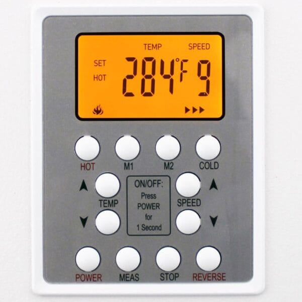 Akiles ProLam XL 18.9 LCD control panel with programmable memory settings