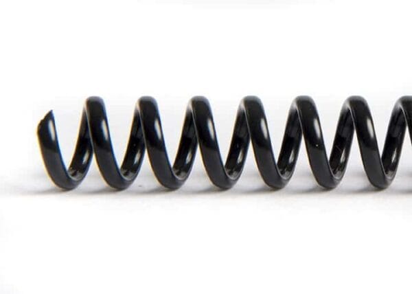 Spiral Plastic Binding Coil BLACK