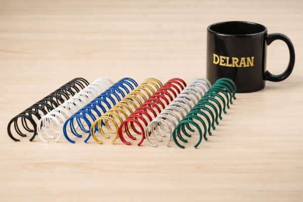 2:1 Twin Loop Wire Binding Elements and Double Wire Colors
