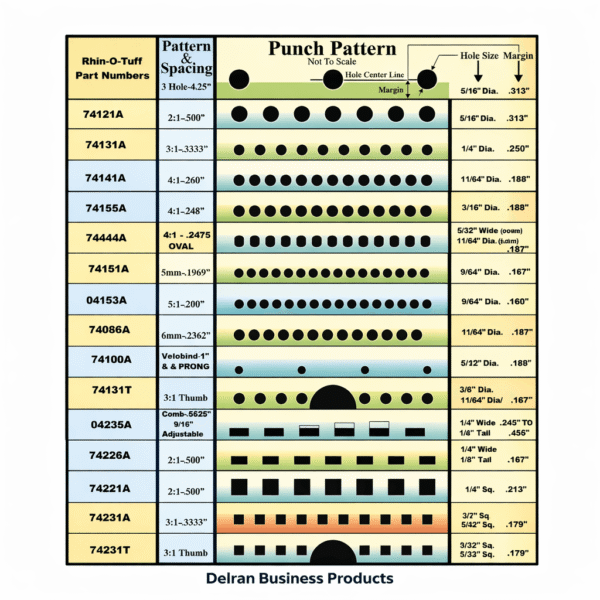 4012 Die Punch Pattern