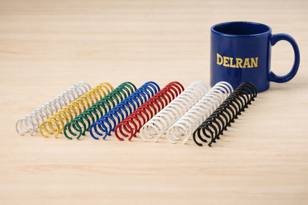 3:1 Twin loop wire binding elements Double Wire 31 pitch Colors