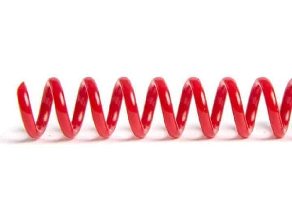 Spiral Plastic Binding Coil RED
