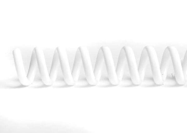Spiral Plastic Binding Coil White