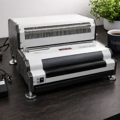 Akiles CoilMac EPI Plus Electric Spiral Coil Binding Machine - Oval Holes - 4:1 all dissengable pins